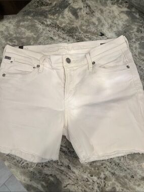 Women's Citizens Of Humanity White Denim Jean Shorts Size 29
